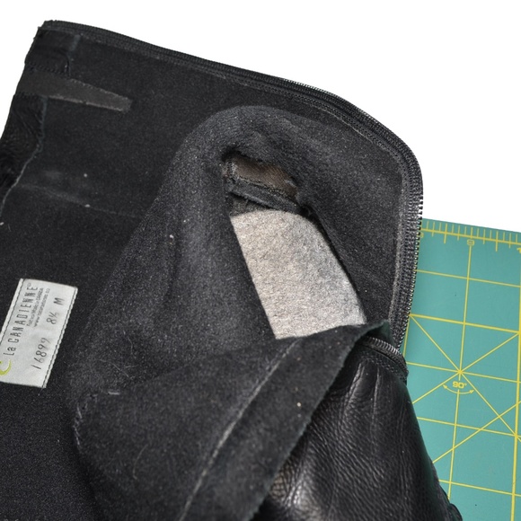 La Canadienne Tahra Brogue Leather Boots 8.5 Black - Picture 6 of 8